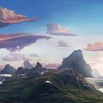 Background Matte Painting, animated movie