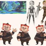 Character Designs from animated film project Silverlock